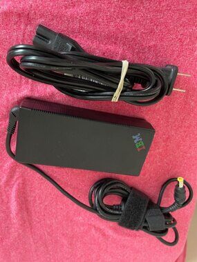 GENUINE IBM Laptop AC Adapter Charger p/n 08k8204 Yellow TIP 16 Volt 4.5 Amp